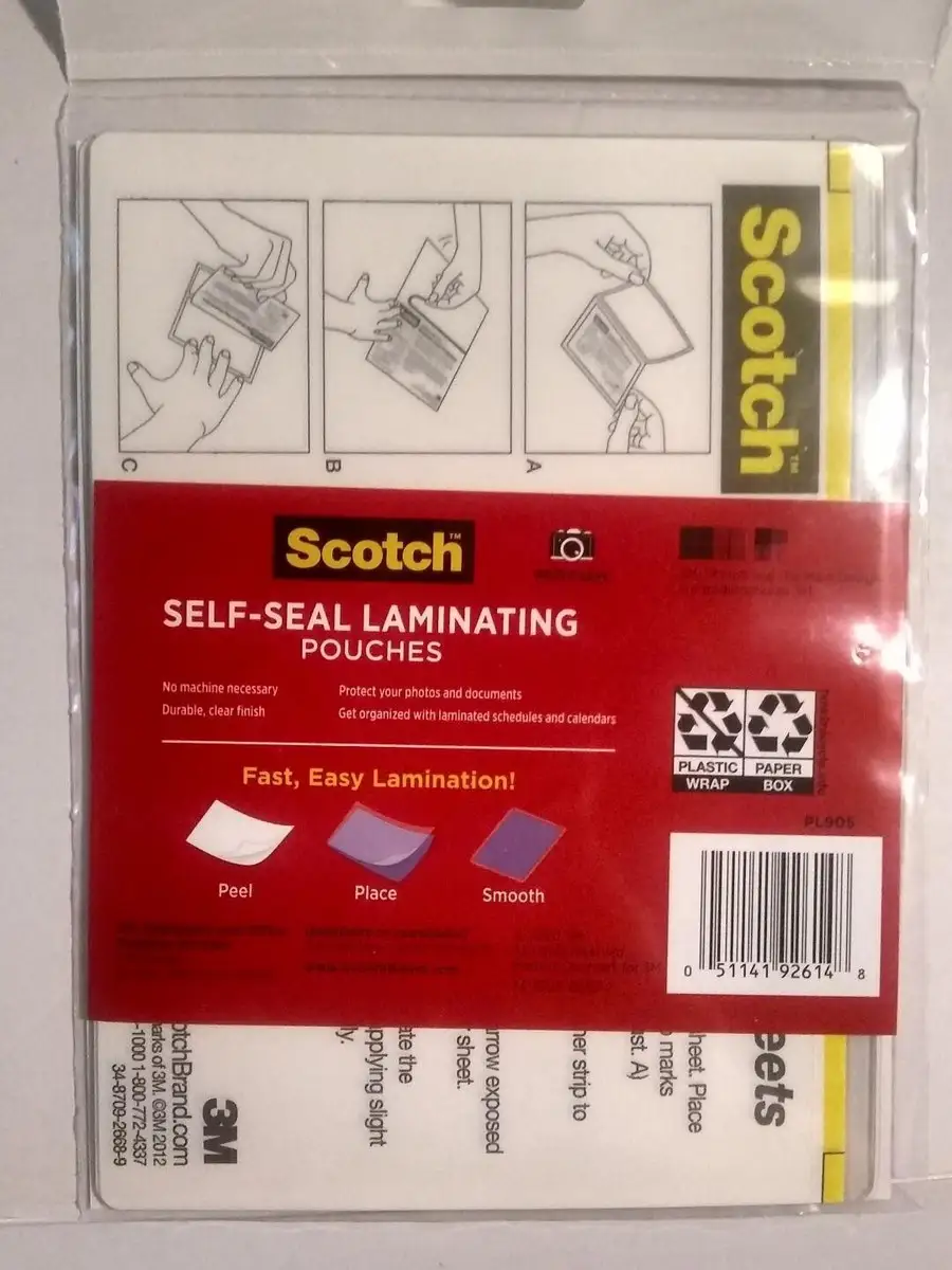Scotch Self-Sealing Laminating Pouches Review: Handy 8.6/10