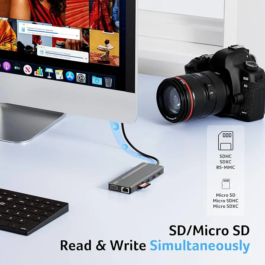 Acer USB-C Hub retail packaging and accessories