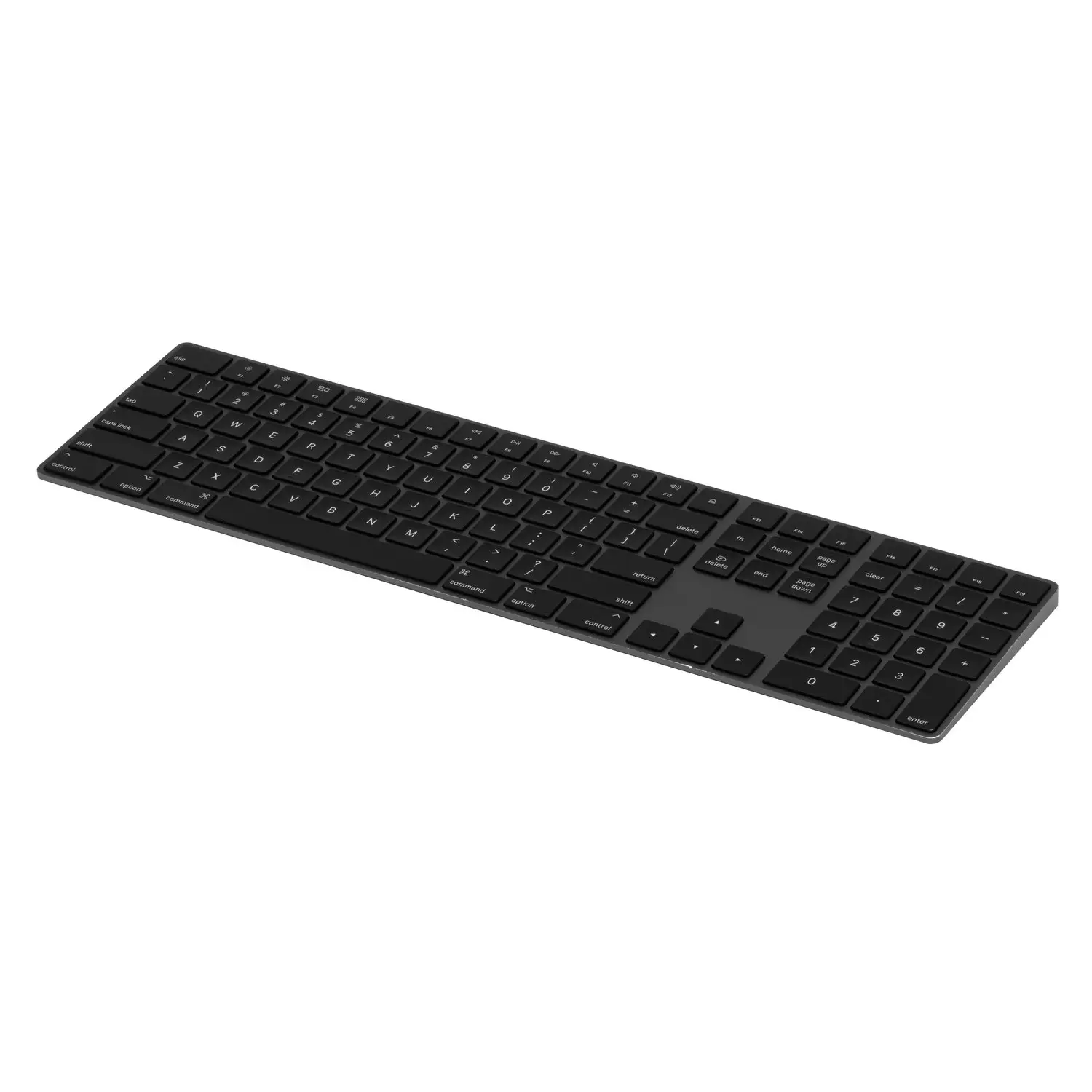 Apple Magic Keyboard with Touch ID black keys closeup