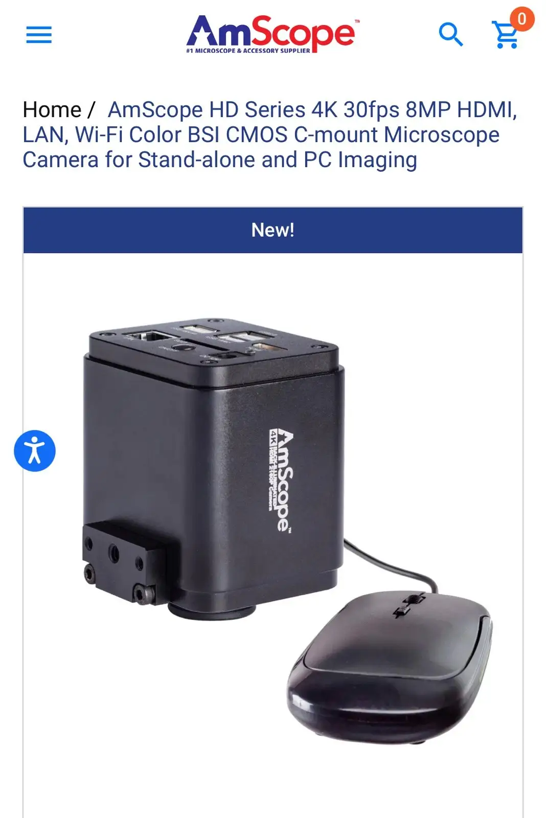 AmScope 4K Microscope Cameras Review: Strong Stills, Weak Live
