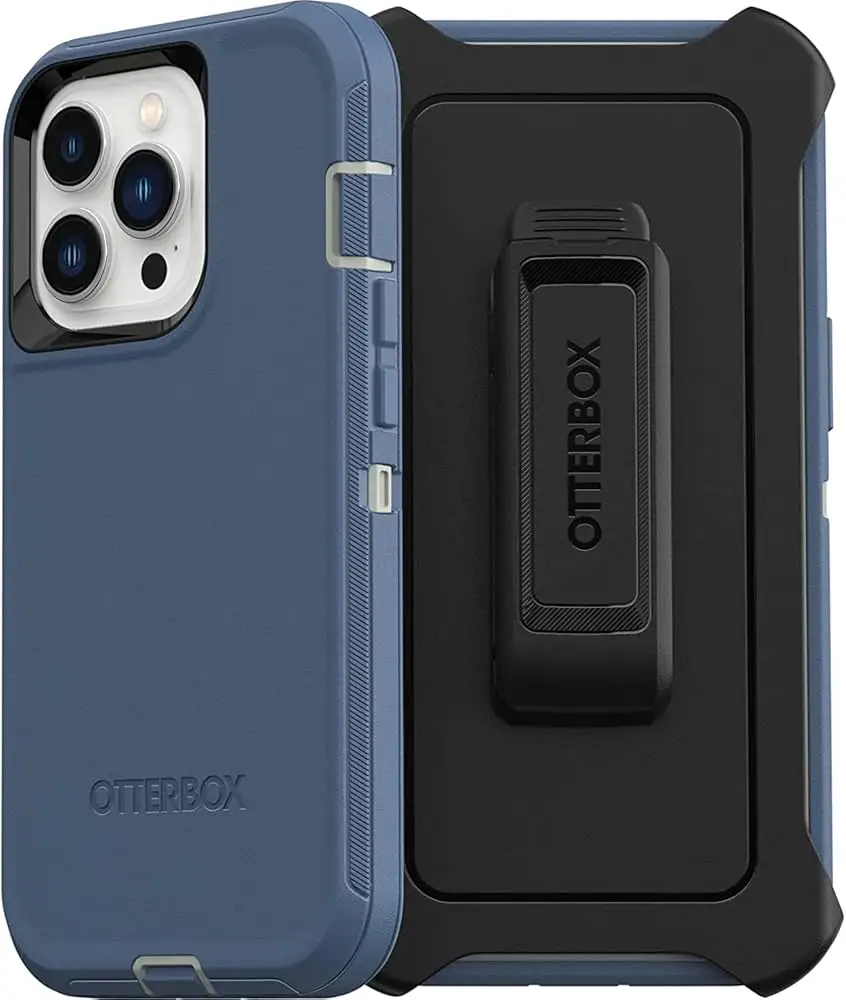 OtterBox iPhone 13 Pro Defender Fort Blue retail packaging