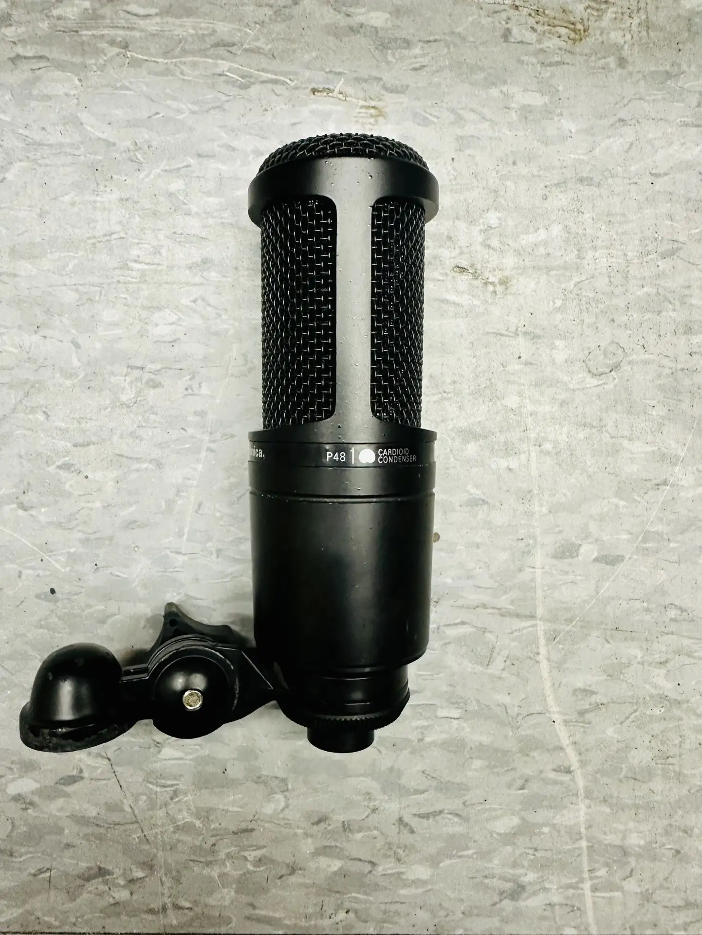 Audio-Technica AT2020 microphone product close-up