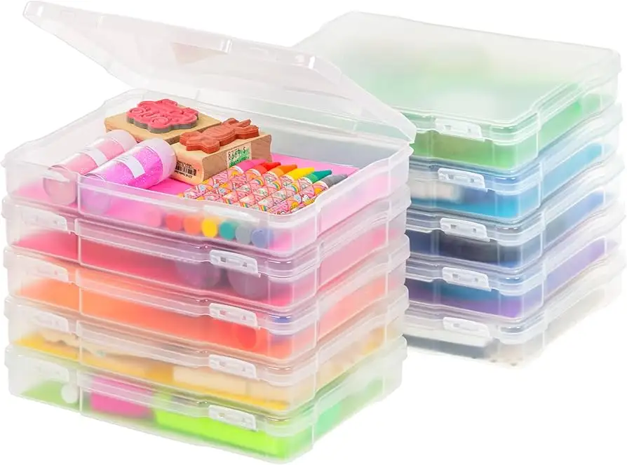 IRIS USA 5x7 photo storage box stackable design