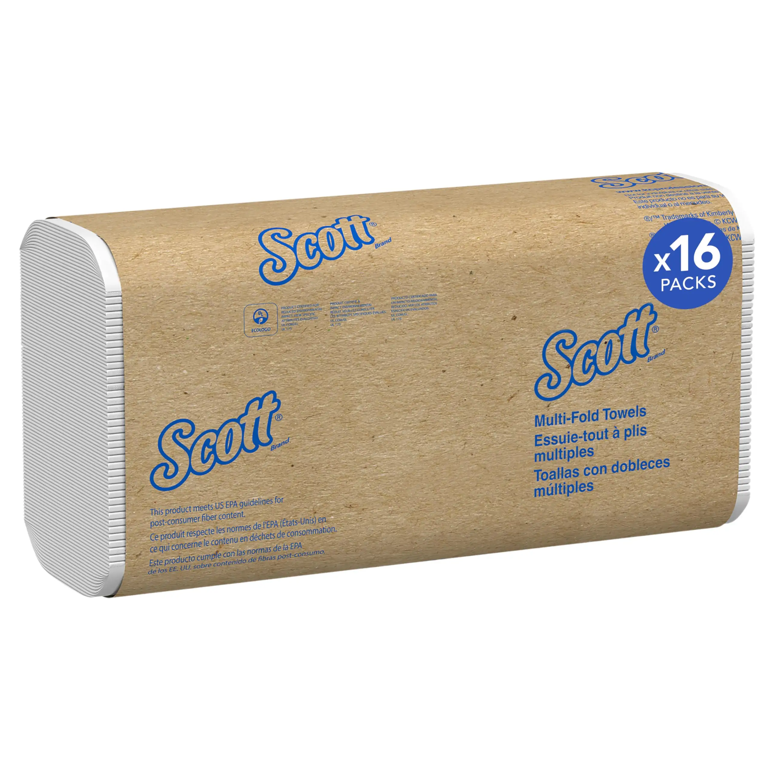 Scott Universal Multifold Paper Towels absorbency demonstration