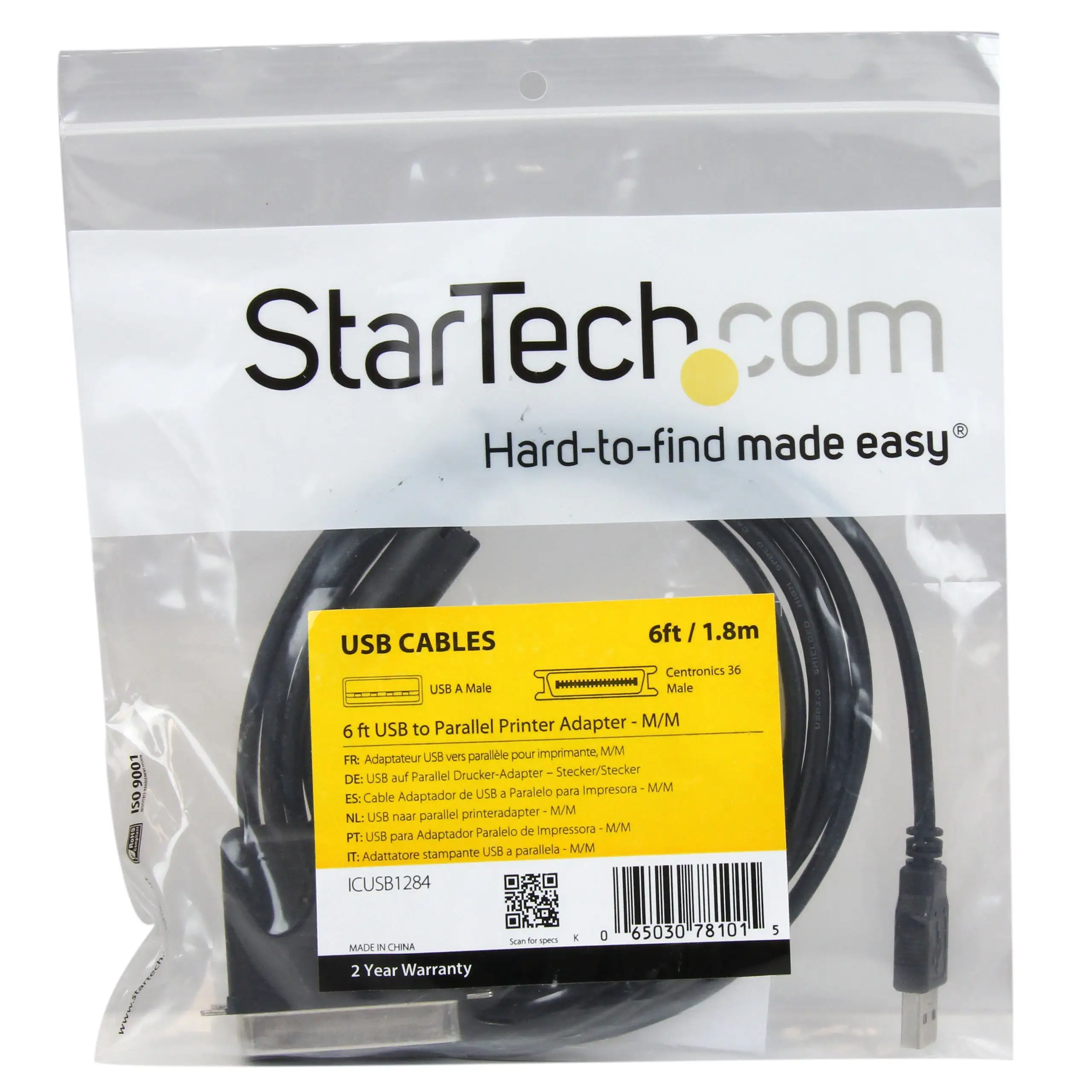 StarTech PM1115P3 compact design with Centronics port