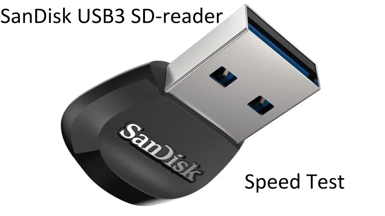 SanDisk MobileMate USB 3.0 microSD reader close-up view