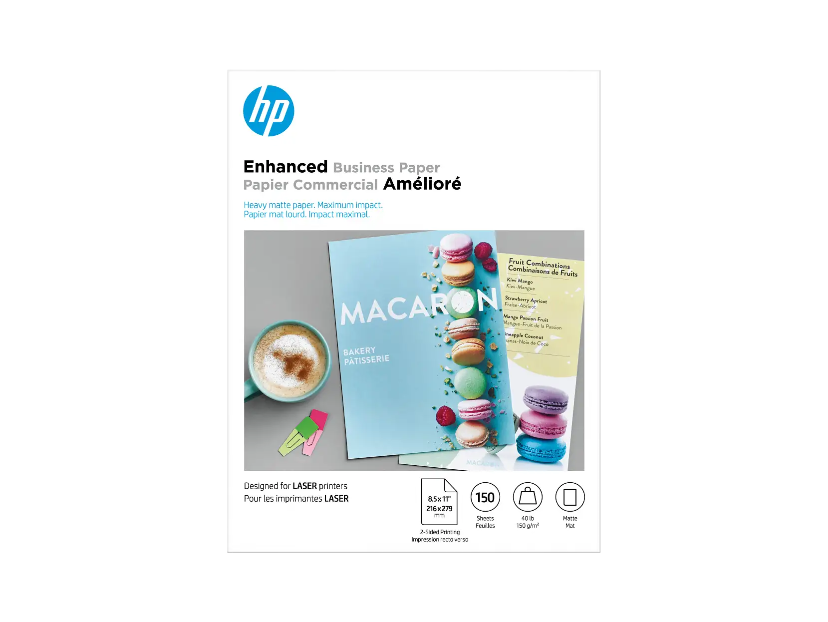 HP Paper 8.5x11 bulk case packaging