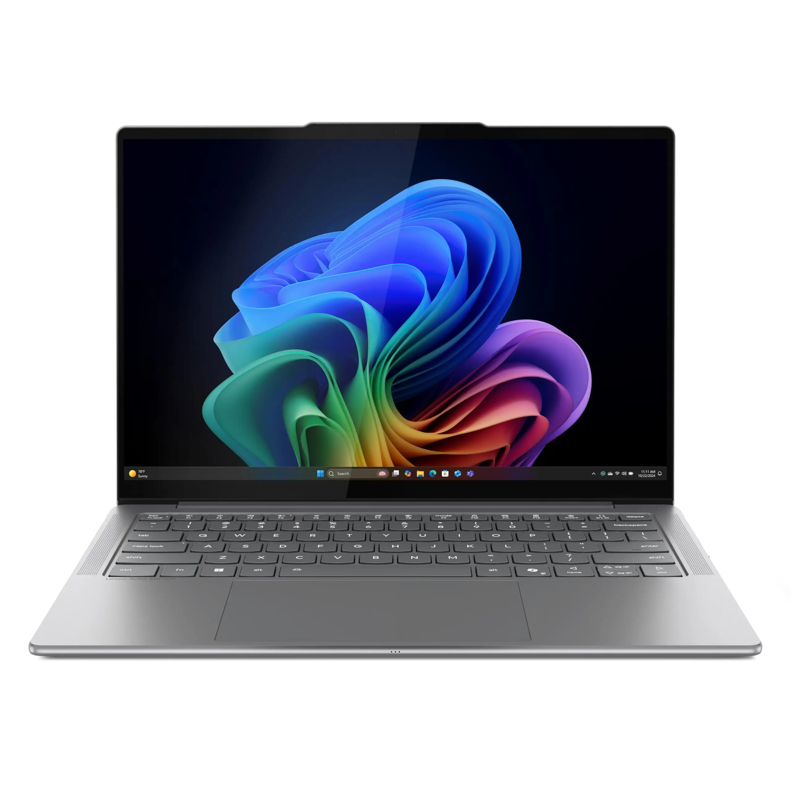 Lenovo Slim 7i Aura Edition side profile showing ports