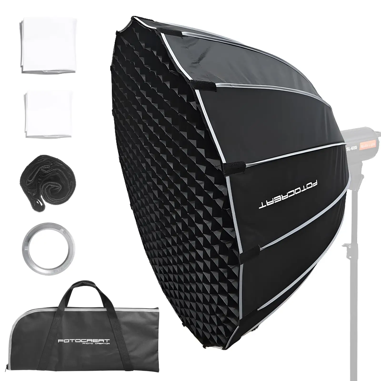 NEEWER parabolic softbox with included accessories