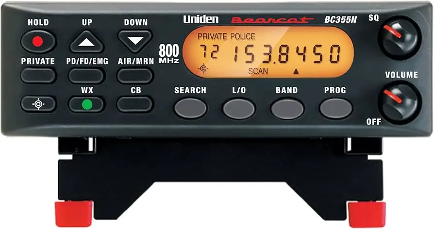 Uniden Bearcat external speaker close-up view