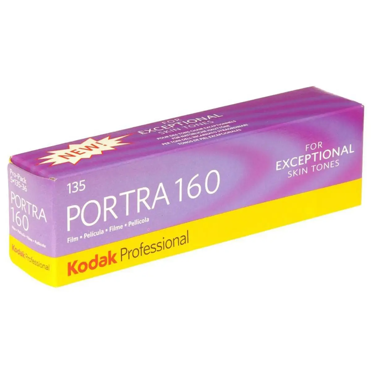 KODAK Portra 160 film packaging and roll close-up