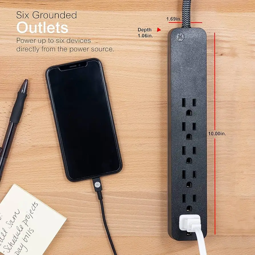 GE 6-Outlet Power Strip Review: Reliable, Safe Choice