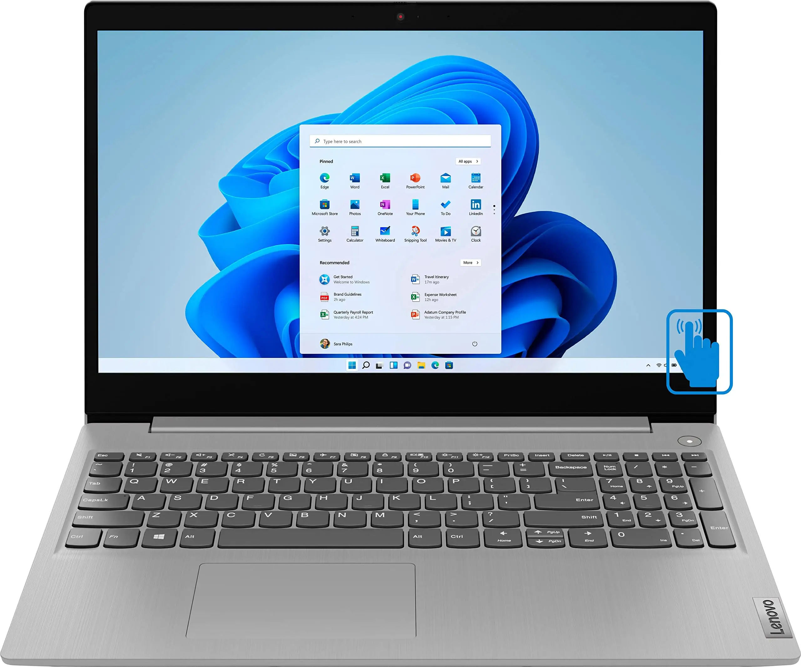 Lenovo Ideapad 3 budget laptop side angle