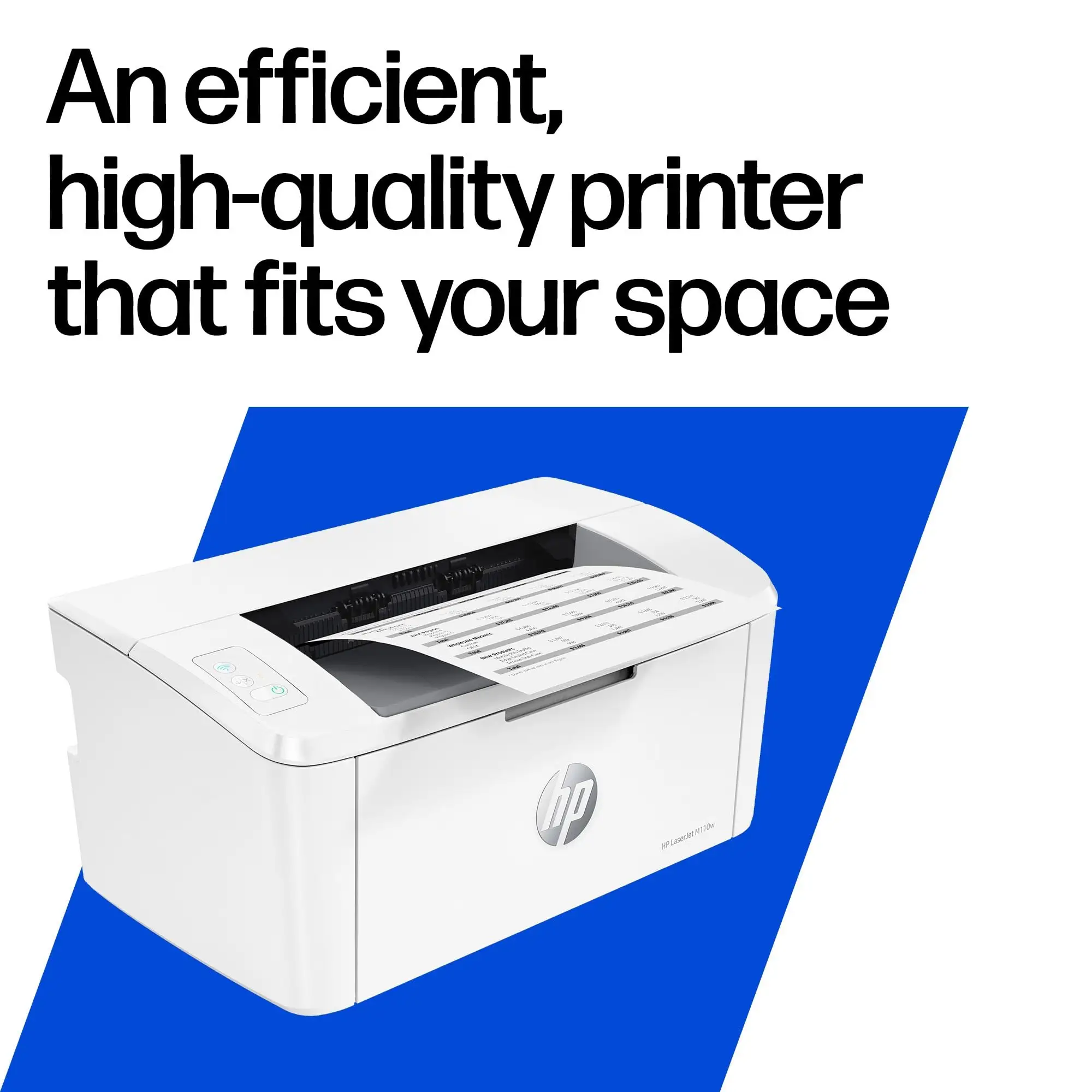 HP LaserJet M110w small desk footprint printer