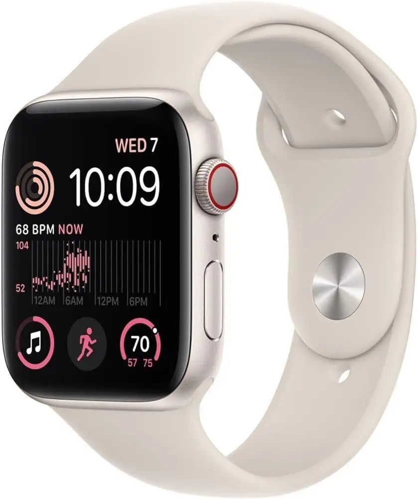 Apple Watch SE 2nd Gen renewed model starlight case