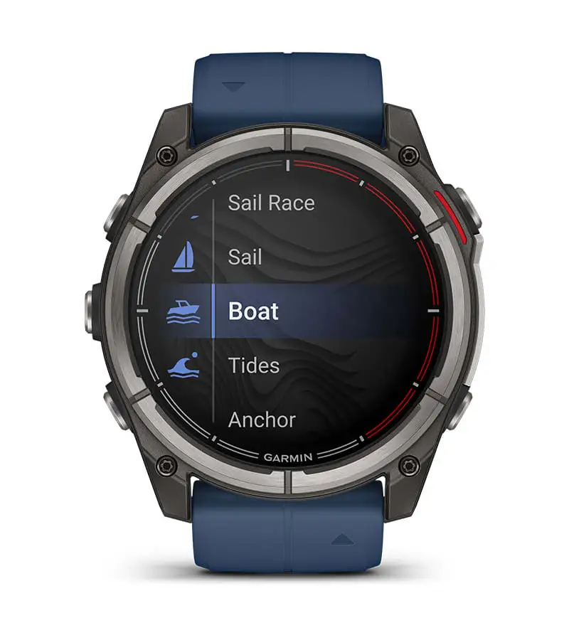 Garmin Quatix 8 voice control and dive tools display