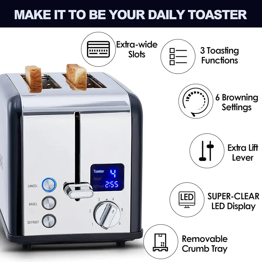 Amazon Basics 2 Slice Toaster Review: Solid Budget Pick
