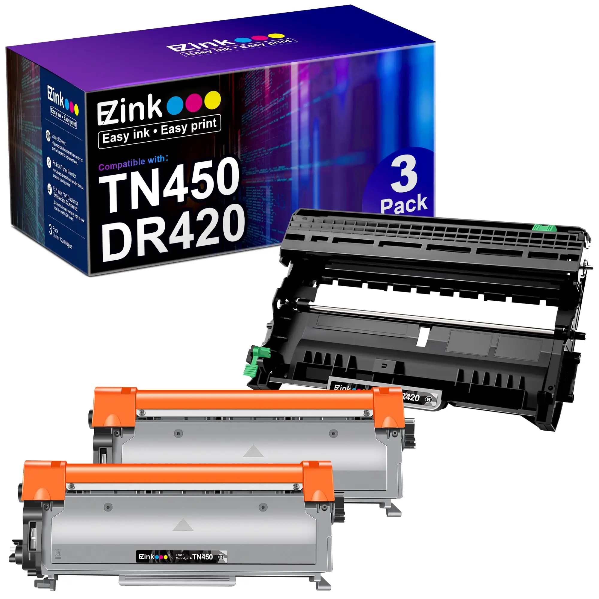 E-Z Ink TN450 DR420 bundle pricing and value chart