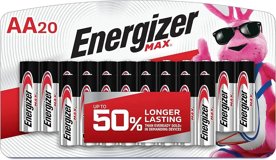 Energizer AA Batteries packaging close-up