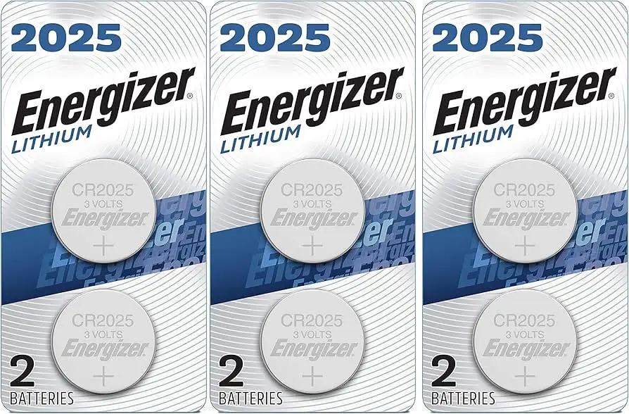 Energizer CR2025 battery pricing table visual