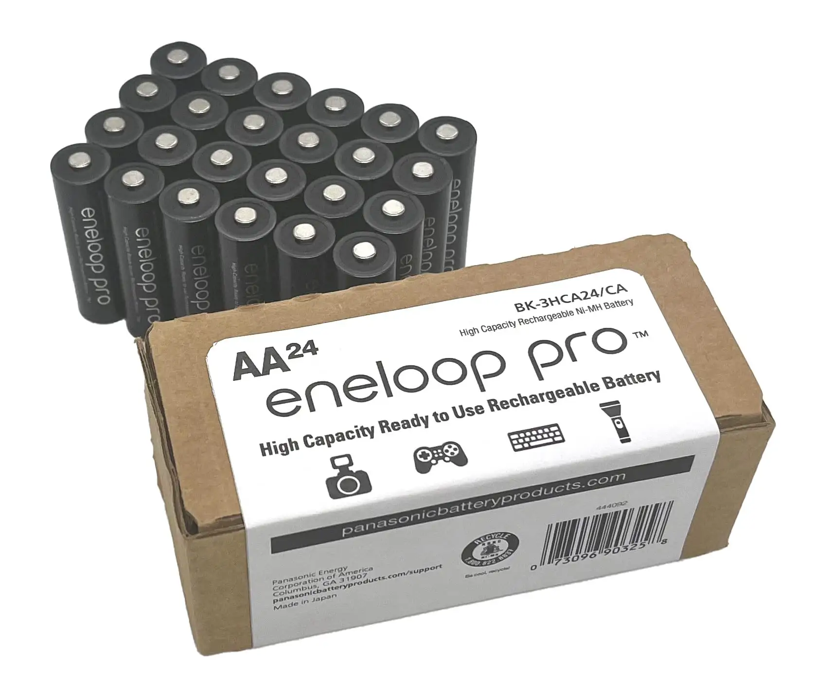 Panasonic Eneloop Pro AA sleek black design