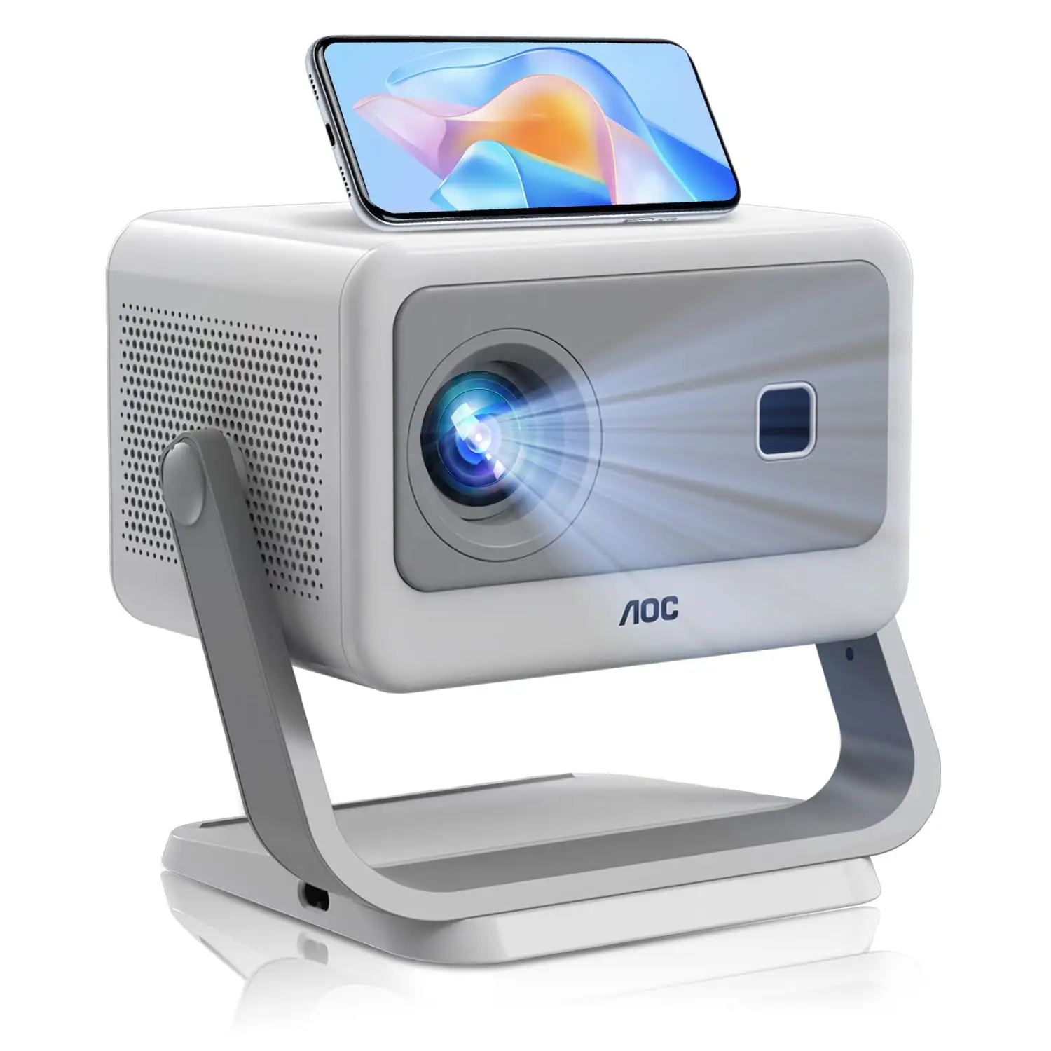 AOC Mini Projector ceiling projection setup