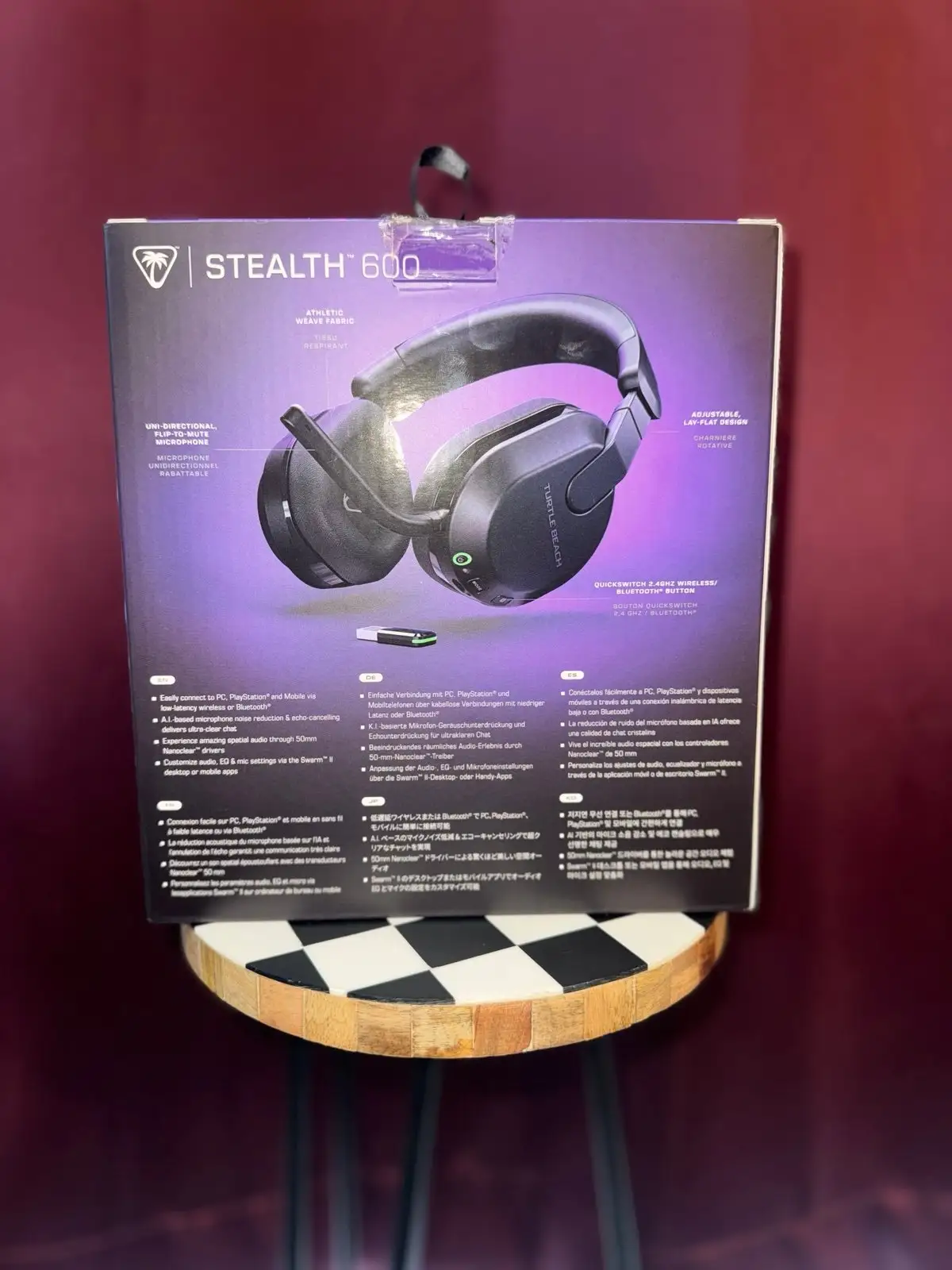 Turtle Beach Stealth 600 wireless gaming headset close-up