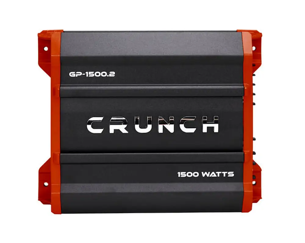 Crunch GP-1500.2 compact car amplifier front view
