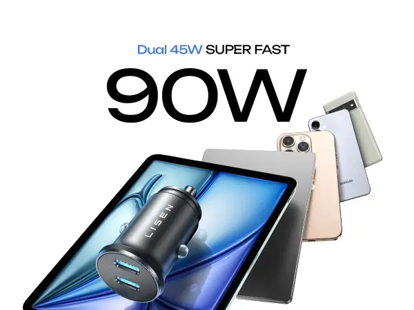 LISEN 90W USB-C Car Charger Review: Strong Build, Conditional Speed