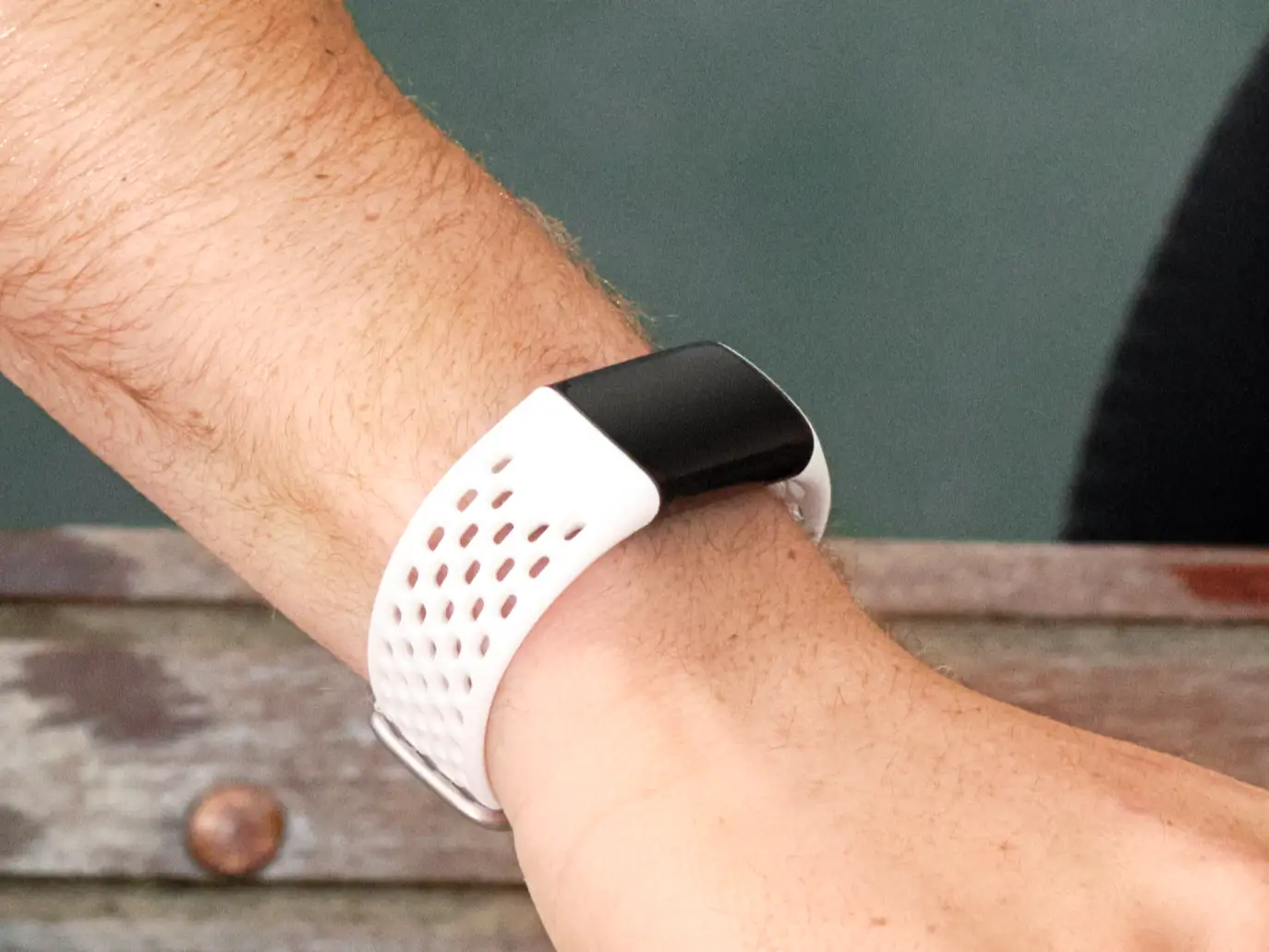 Fitbit Charge 6 fitness tracker close-up view