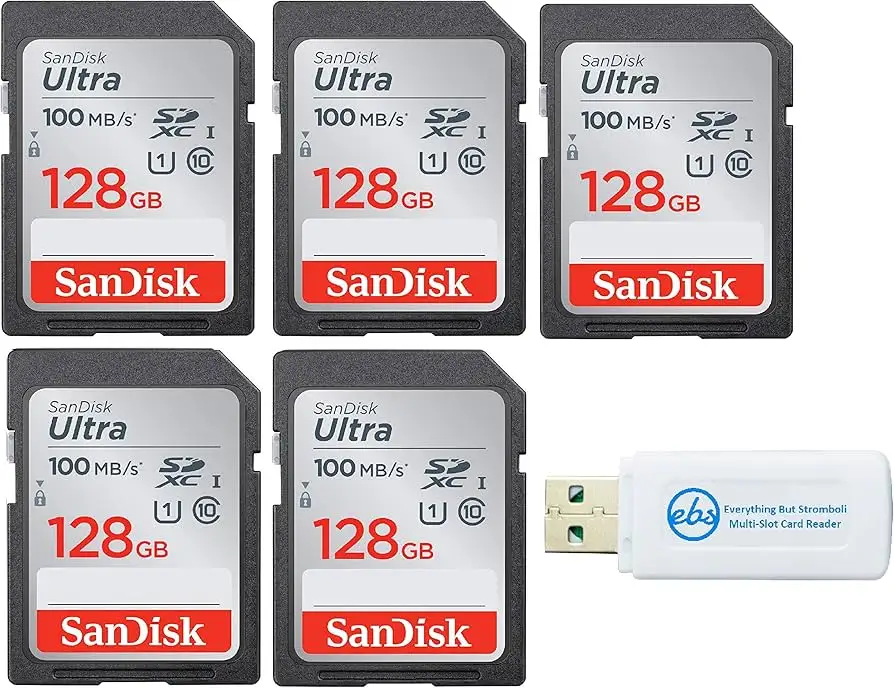 SanDisk Ultra Micro SD Card bundle with packaging and reader