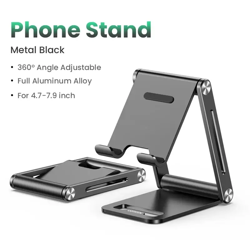 UGREEN foldable phone stand showing portability