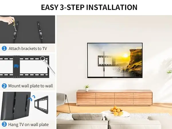 Mounting Dream MD2163-K ultra slim profile close-up