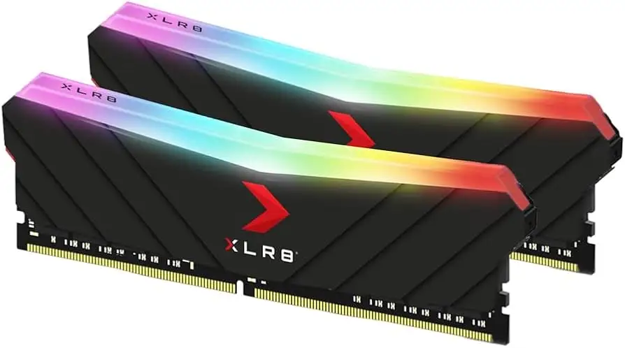 PNY XLR8 DDR4 RGB RAM installed in gaming PC