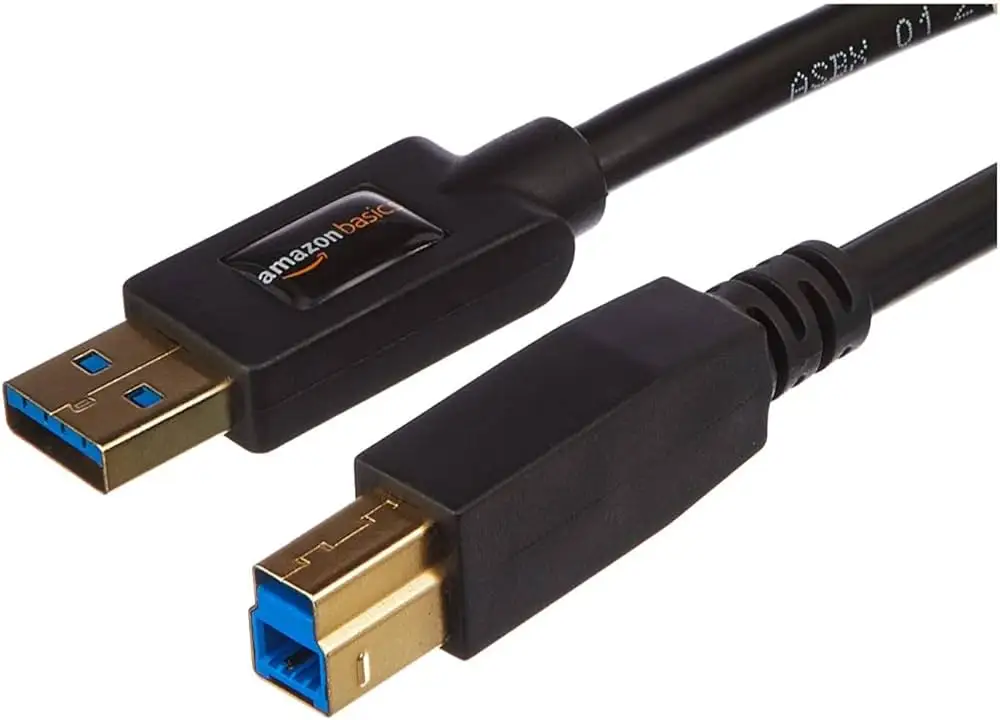 Amazon Basics DisplayPort 1.4 Cable close-up view
