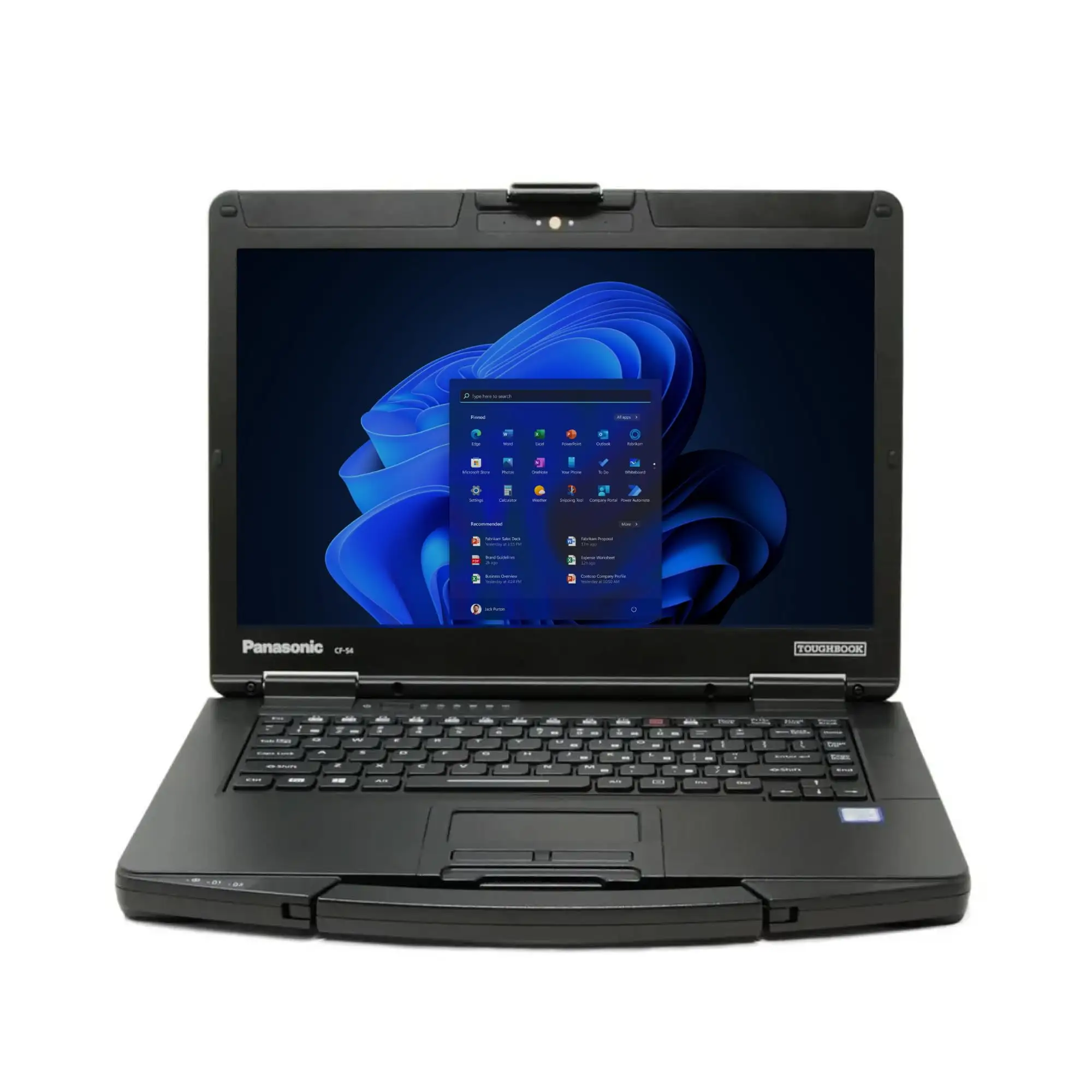 Panasonic Toughbook 54 MK3 semi-rugged laptop angled view