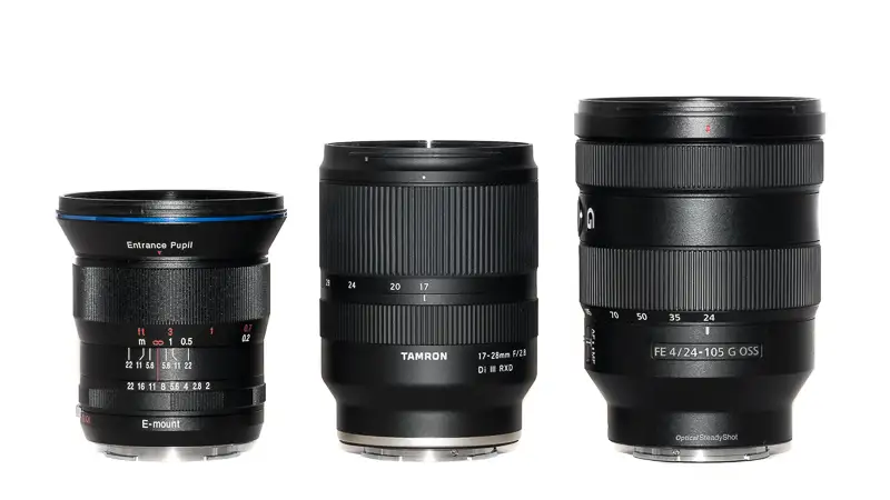 Tamron 17-28mm f/2.8 lens product photo