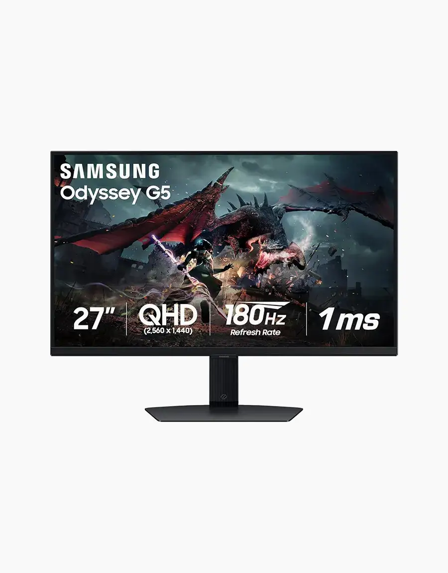 Samsung Odyssey G5 compared to LG Ultragear monitor