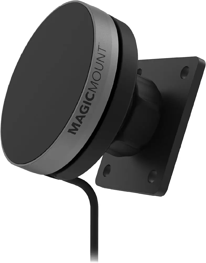 Scosche Qi2 MagSafe car mount product close-up