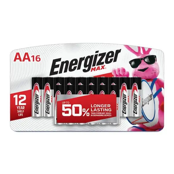 Energizer MAX AA Batteries retail packaging