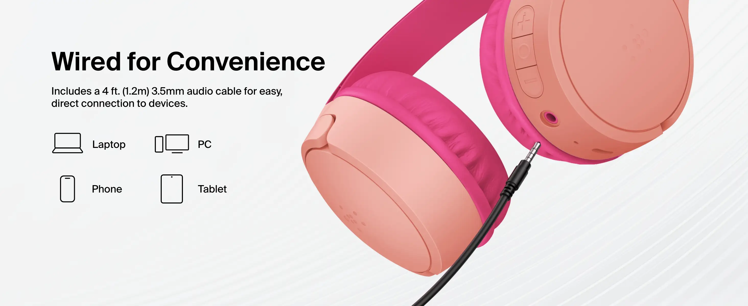 Belkin SoundForm Mini Kids Headphones accessories included