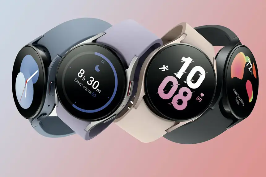 Samsung Galaxy Watch 5 renewed model close-up view