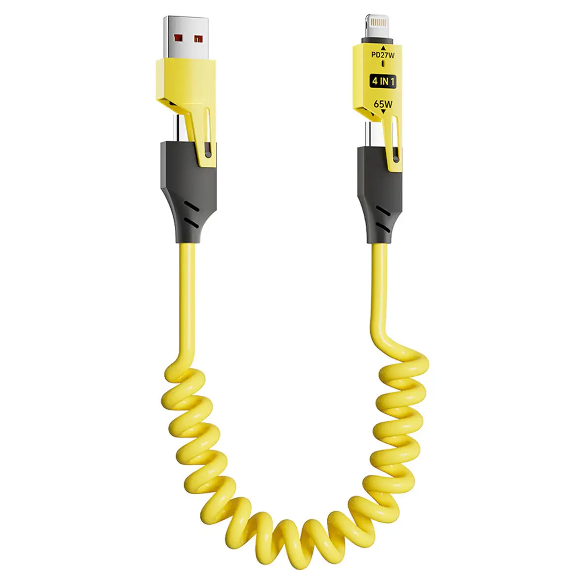 DEWALT 4-in-1 USB cable connectors close-up view