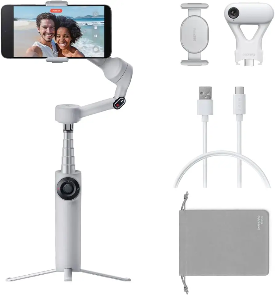 Insta360 Flow 2 Plus bundle with accessories