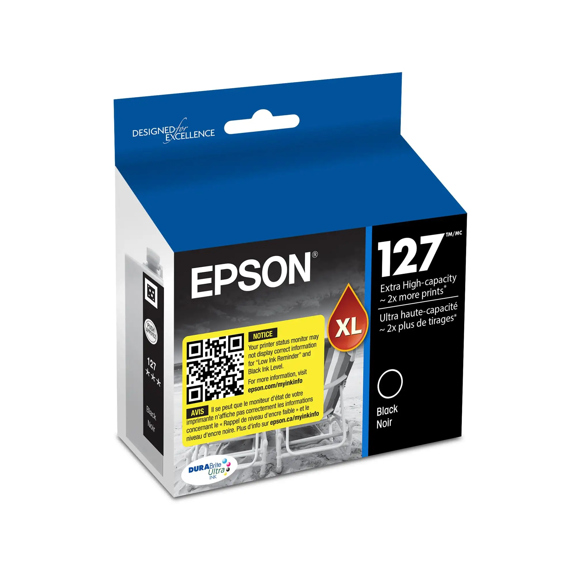 EPSON 127 DURABrite Ultra color combo pack cartridges close-up