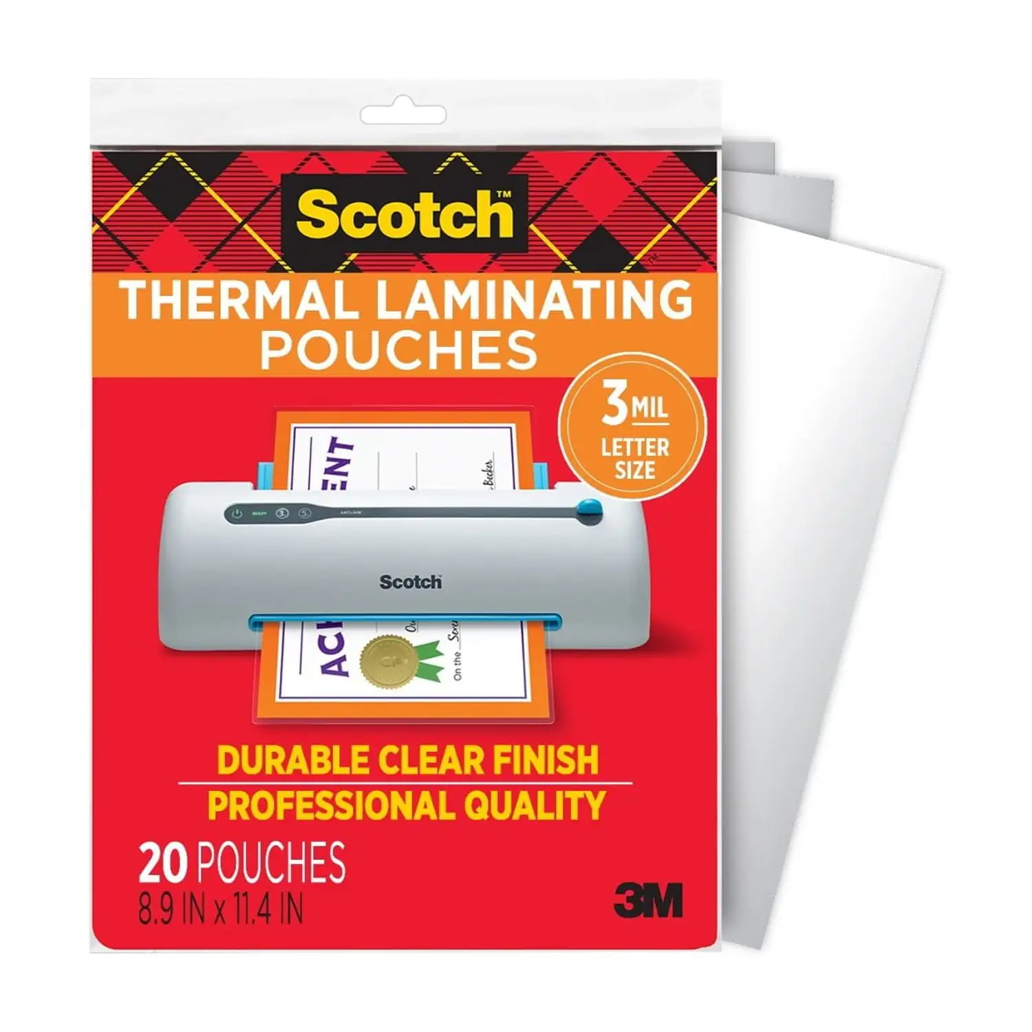 Scotch thermal laminating pouches bulk pack