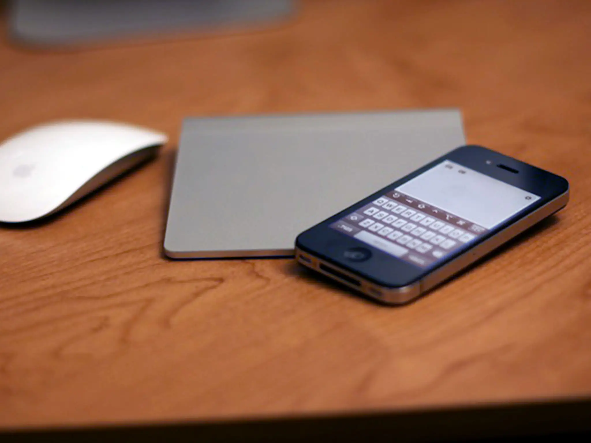 Apple Magic Trackpad White in creative workspace