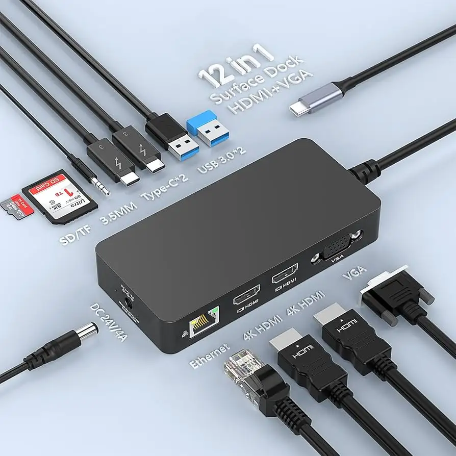 Microsoft Surface Thunderbolt 4 Dock retail packaging