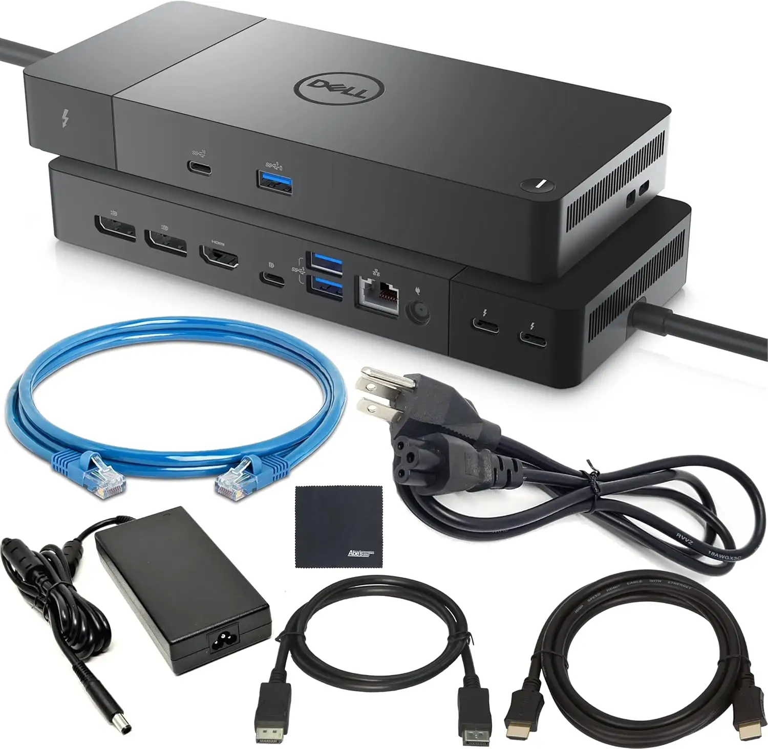 Dell WD19TBS dock with multiple connected displays