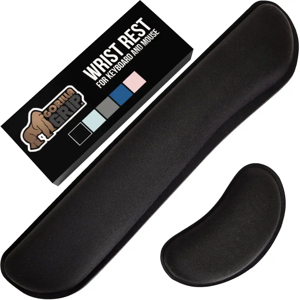 GORILLA GRIP wrist rest product close-up showing foam thickness